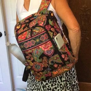 Vera Bradley paisley medium quilted Backpack